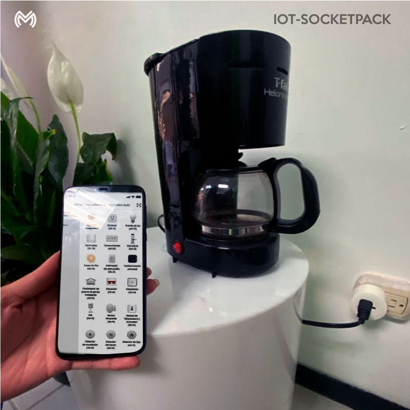 Kit de 4 piezas de enchufes inteligentes WIFI | IOT-SOCKETPACK