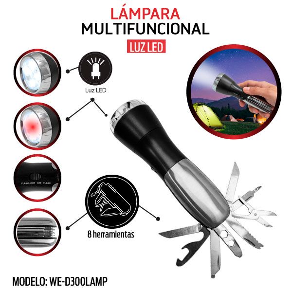 Linterna multi-herramienta | WE-D300LAMP