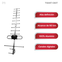 Cargar imagen en el visor de la galería, Antena aérea digital de alta definición de 12 elementos | TVANT-13KIT
