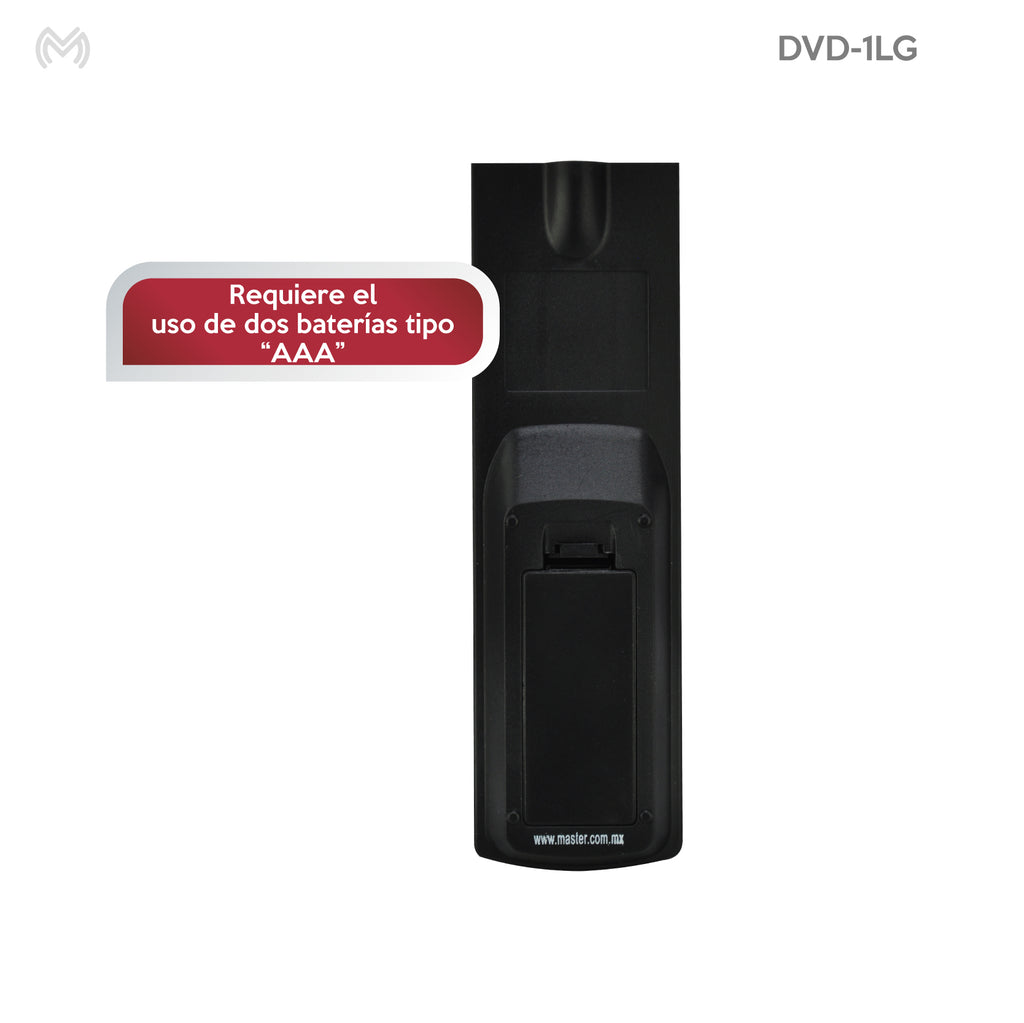 Control remoto para TV y DVD marca LG | DVD-1LG