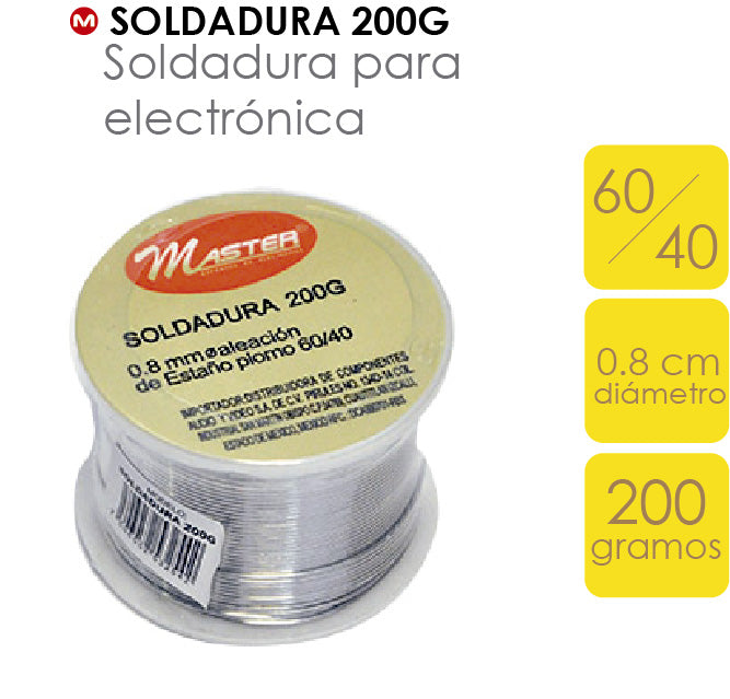 Soldadura en rollo de 200 g | SOLDADURA-200G